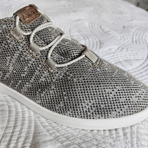 EUC Olukai Womens Hale'iwa Li Ha'a Women Size 7.5 Brown Grey Slipon - Picture 2 of 16